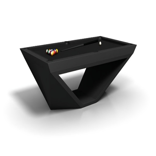 Avant-Garde Black Luxury Pool Table – Modern Architectural Billiards Table" 40