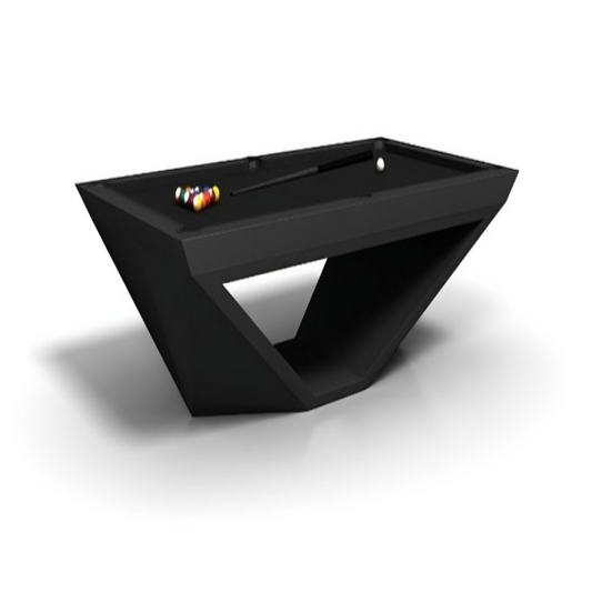 Avant-Garde Black Luxury Pool Table – Modern Architectural Billiards Table" 40
