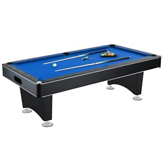 Elite Blue Felt Pool Table – Stylish Billiards Table for Home & Game Room Fun"