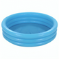 Blue inflatable pool with three concentric rings on a white background