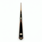 Black and gold snooker cue on a white background