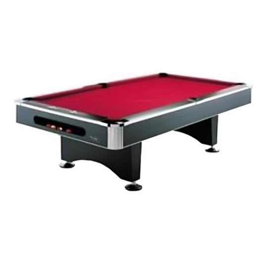 Premium Red Felt Pool Table – Modern Billiards Table for Game Room & Lounge