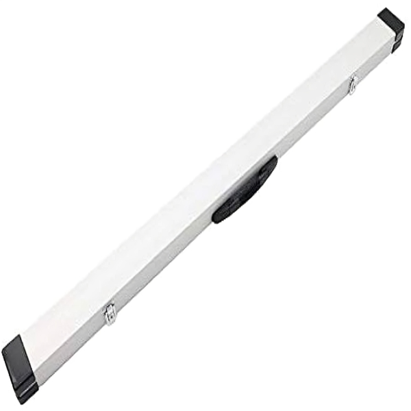 Snooker Almunium Cue Case- 3pc Cue Case (SILVER) KeyLock Premium Quality 