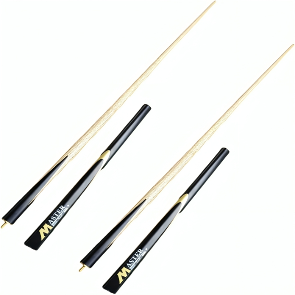 Snooker Cue Stick-2pc Short Handle Black