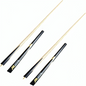 Snooker Cue Stick-2pc Short Handle Black
