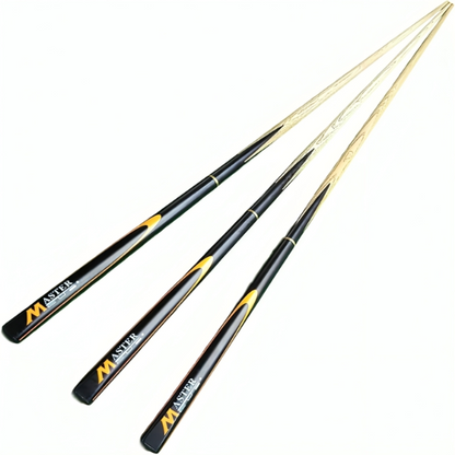 Snooker Cue Stick-2pc Short Handle Black 1