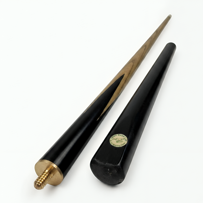 Snooker Cue Stick-2pc Short Handle Black