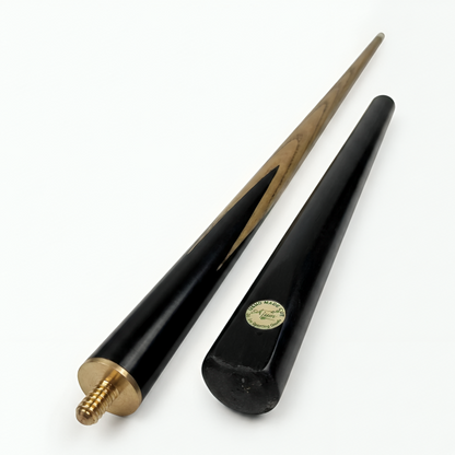 Snooker Cue Stick-2pc Short Handle Black