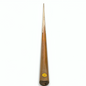 Snooker cue with a visible brand logo on a white background