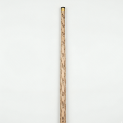 Wooden pool cue on a white background