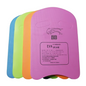 Set of colorful EVA kickboards with a brand logo on a white background