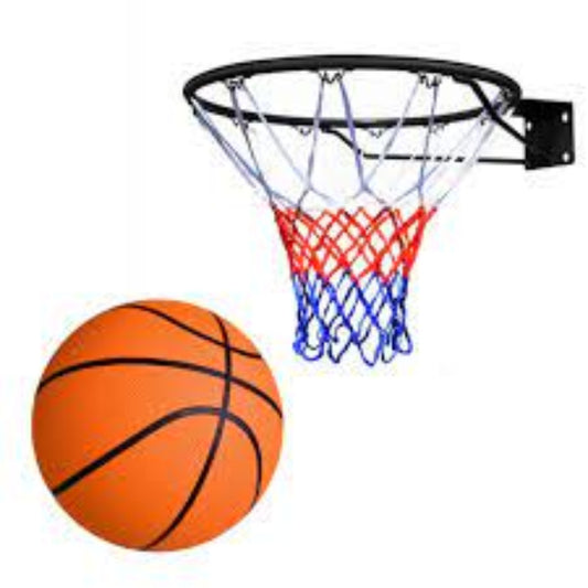 Basket Ball and stand With Net and steal ring- Standard Size